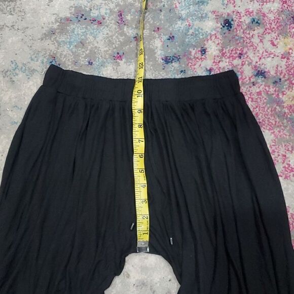 Haute Hippie Unique Draped Black Slit Leg Pants - Picture 13 of 16